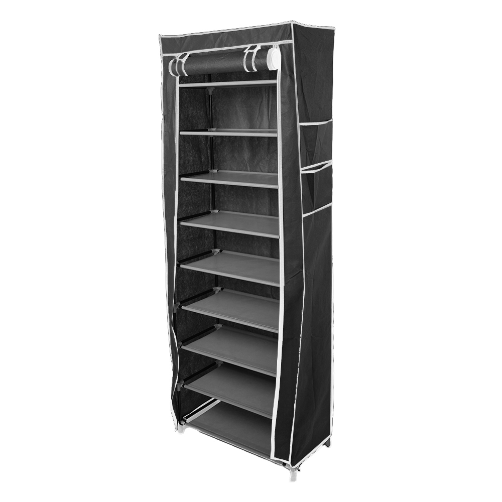 If you have ever considered buying a concise, compact and nice-looking shoe rack to organize your messy shoes, this Room-saving 10-Layers 9 Lattices Non-woven Fabric Shoe Rack with great quality and nice-looking exterior is your best bet! This compact shoe rack does not occupy too much space. It not only provides your shoes with enough storage lattices, but also keeps them in a clean and single place, so that you can easily locate the shoes and greatly save your searching time. With eye-catching pattern, it is a good decorative item for your house.