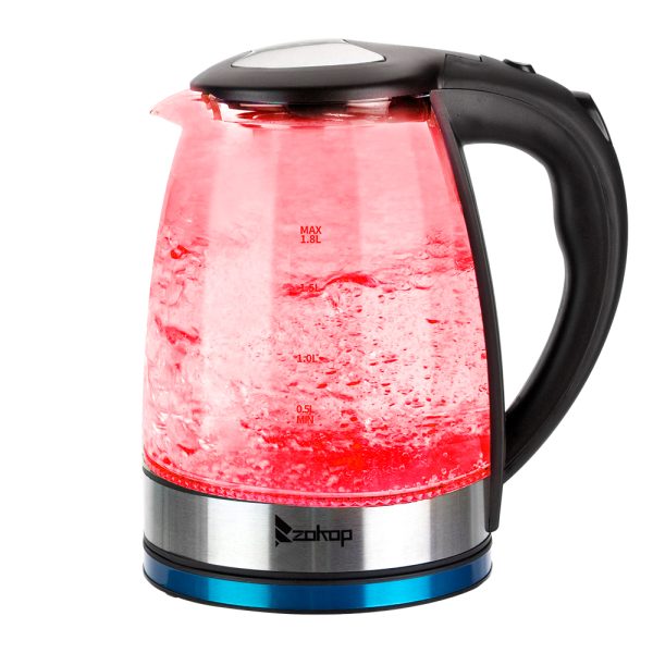 HD-1861-A 110V 1200W 1.8L Electric Glass Kettle US Plug